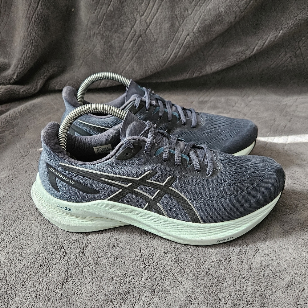 Asics Gray and Mint Athletic Shoes